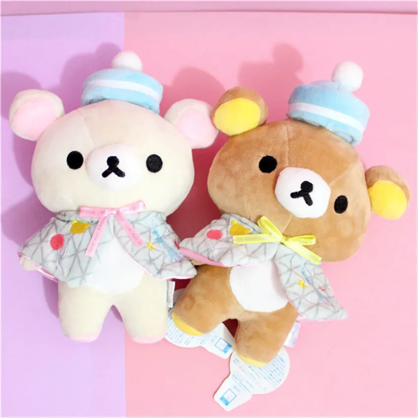 Японские рилаккума медведя чучела животных игрушки желтые курица плюшевые игрушки каваи медведь кукла подарки для детей младенца