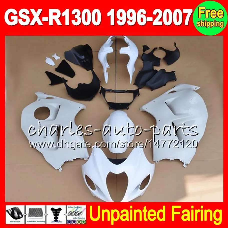 8Gifts Unpainted Full Fairing Kit For SUZUKI GSX-R1300 96-07 GSXR1300 GSXR 1300 1996 1997 1998 1999 2005 2006 2007 Fairings Bodywork Body