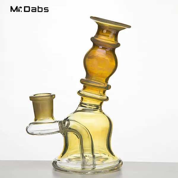 14 mm vrouwelijke gerookte zilver kleur glazen banger hanger rooking accessoreis glazen waterleidingen nagelglas bongs dab rigs olieligeren beker