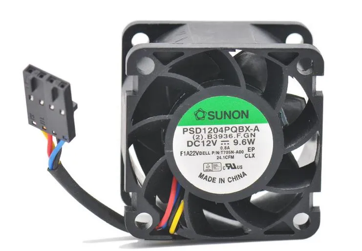 Sunon 40mm 12V Server CPU Dual Fan Heatsink Assembly - PMD1204PPBX-A