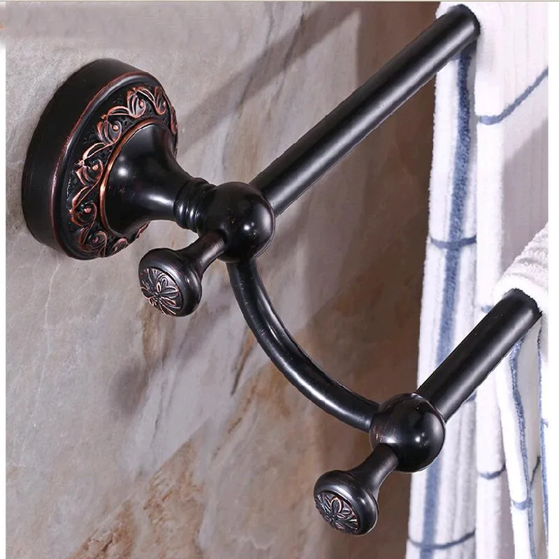 Wholesale And Retail Luxury Oil Rubbed Bronze Black Towel Rack Holder