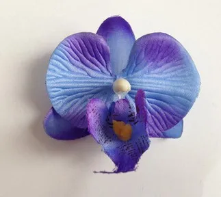 200 st 5 cm hög simulering växt mini fjäril orkidéhuvuden brud bröllop dekoration diy infoga blomma huvudblomma