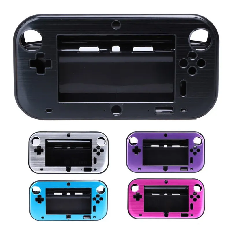 Hard Aluminium + PC protective Cover Hard Skin Aluminum Metal Case For Wii U WiiU Gamepad Controller High Quality FAST SHIP