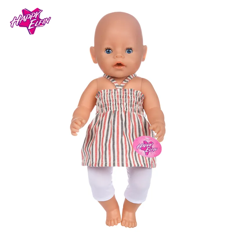 New Fashion Baby Doll Clothes Zapf Baby Born 43cm American doll clothes doll accessories strap suit for dolls