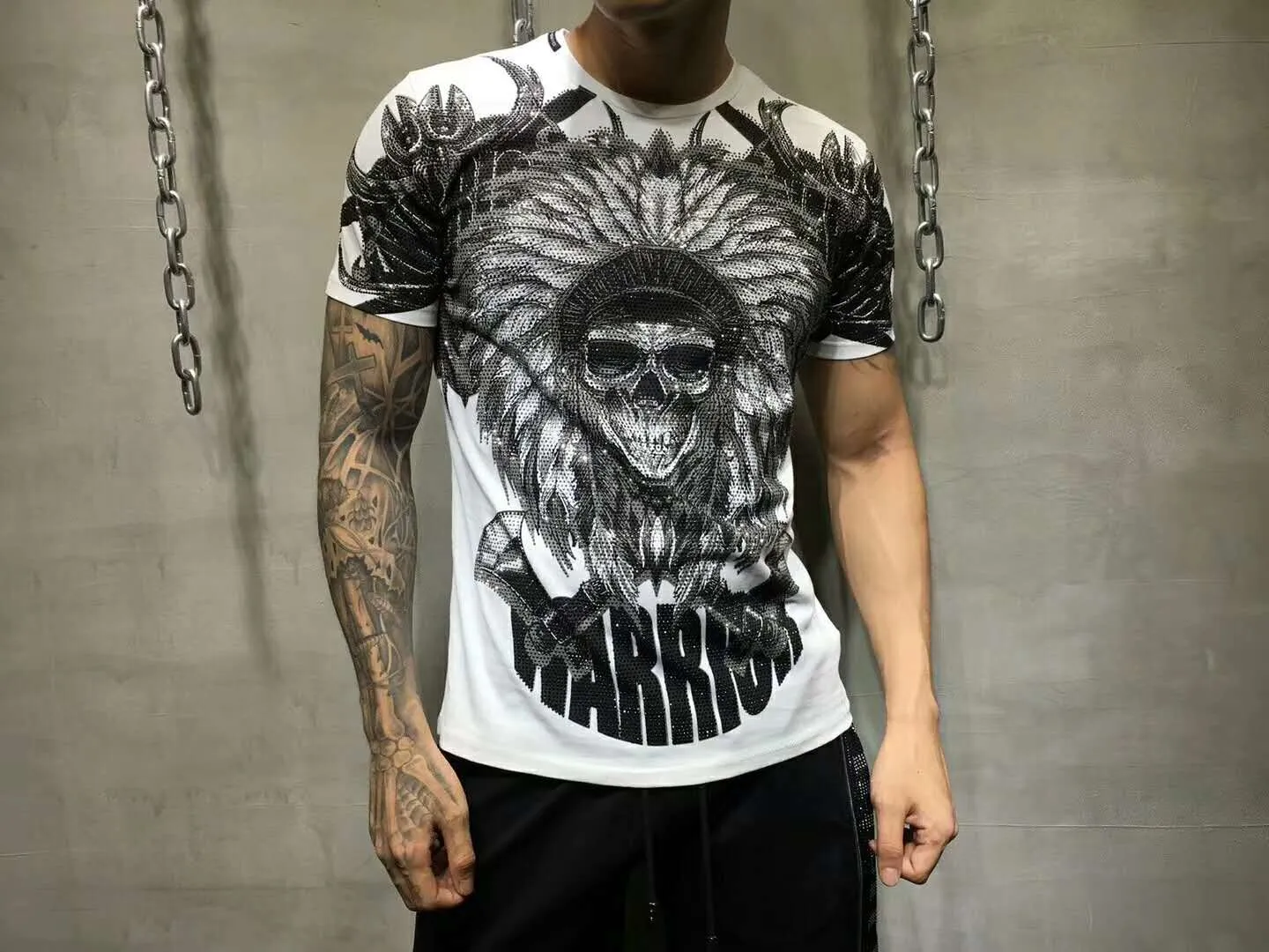 Mijn Merk Tiger Sport Nieuwe zomer sneldrogende mannen T-shirt merk kleding fashion gedrukt mannelijke t-shirt top kwaliteit Tshirt ADT701106