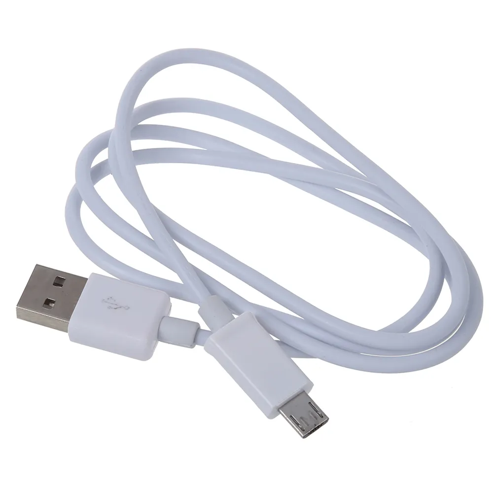 1m 3FT 1A Micro USB Cabos Android V8 Carregador Cabo de carregamento Cabo de dados para telefones celulares HuaWei Samsung Galaxy S7 Edge / S7/S6 / LG / Kindle / PS4-White Black NAVIO RÁPIDO