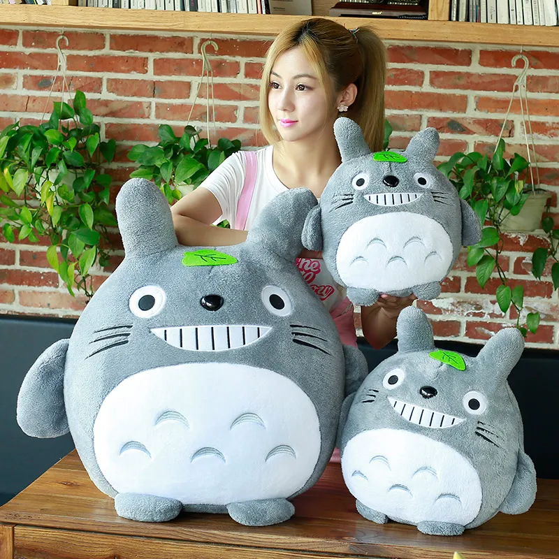 Oreiller en peluche Totoro de 30cm, Kawaii, dessin animé, mignon mon voisin  Totoro, coussin Bus de chat, jouets pour enfants, cadeaux pour filles -  AliExpress