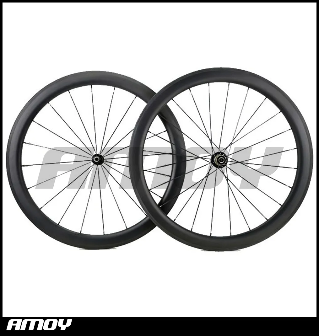 Superteam Carbon Laufradsatz 700c – 50/25 Mm UD Matt, Schwarz, Mit Bitex R13 Naben, Für Drahtreifen, 1635 G