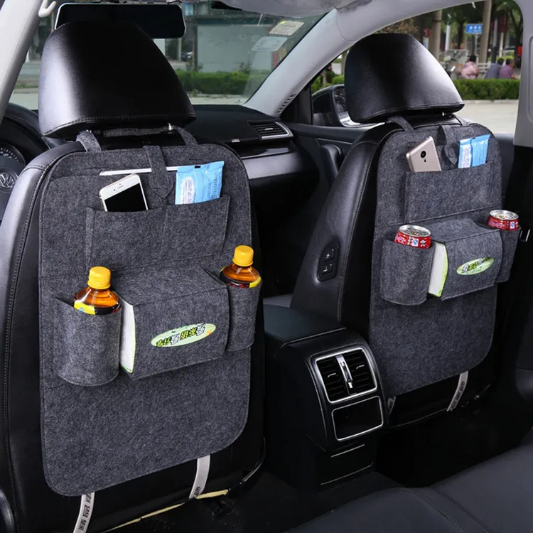 Auto Samochód Siedzenia Torba do przechowywania Multi-Pocket Traby Wiszące Wiszące Wieszak BackSeat Multifunction Schowek 3 Kolory C4052