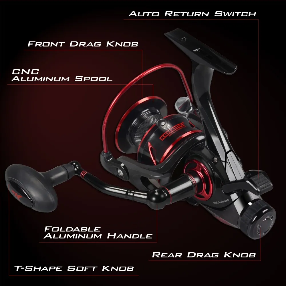 KastKing Sharky Baitfeeder III Smooth Freshwater Ultralight Spinning Reel  With 10+1 BBs And 12 Max Drag For Carp Fishing, Includes Free Extra Spool  From Walon123, $63.61