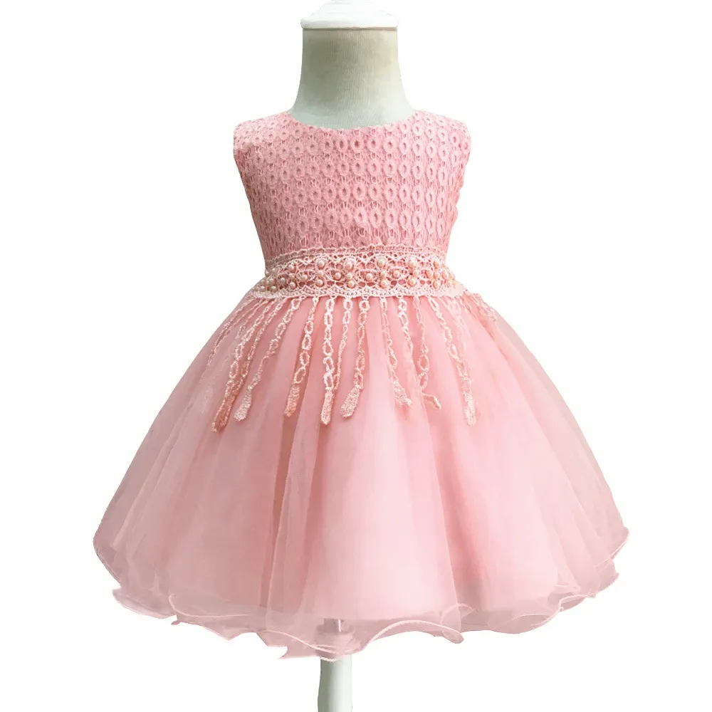 Little Girls Dresses 2018 Infant Children Birthday Baptism tutu Princess Dress For Baby Girl Clothes 0 1 2 years Kids Clothing