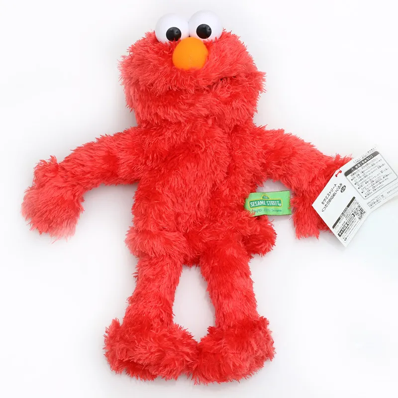 New Hand Puppet 35cm Sesame Street Elmo Big Bird Cookie Bert Ernie fylld dockdock Puppet Cartoon Soft Plush Toy Christmas Gifts2950938