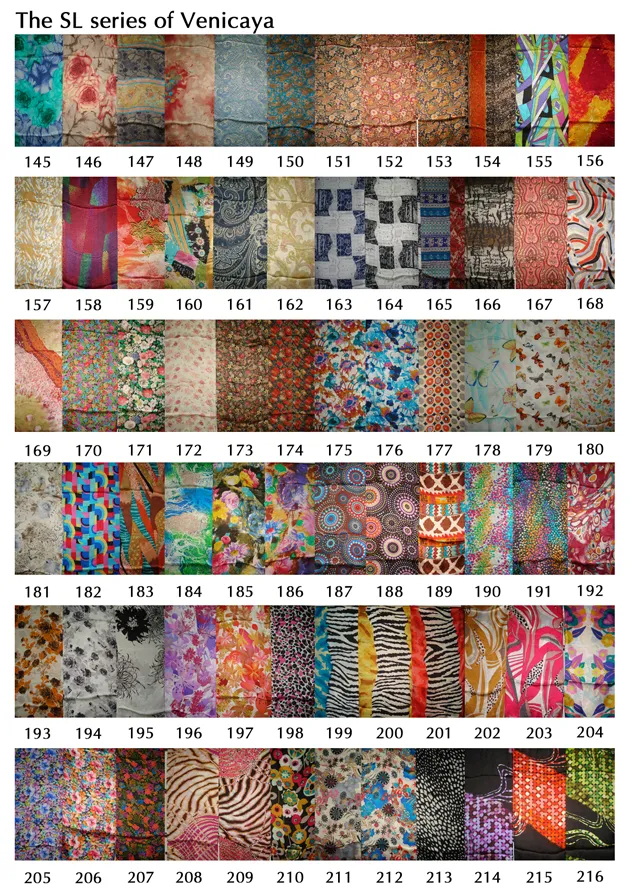 Tjock färg silke halsdukar silke halsduk mens kvinna massor av färger blandade 20 st / mycket het