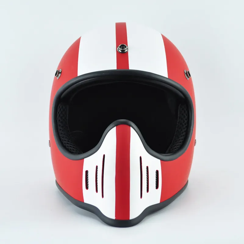 Co Thompson Motosiklet Kask Tam Yüz Yarışı Moto Vintage Bisiklet Kruvaziyer Ruhu Retro Hayalet Kasklar Casque Casco333K