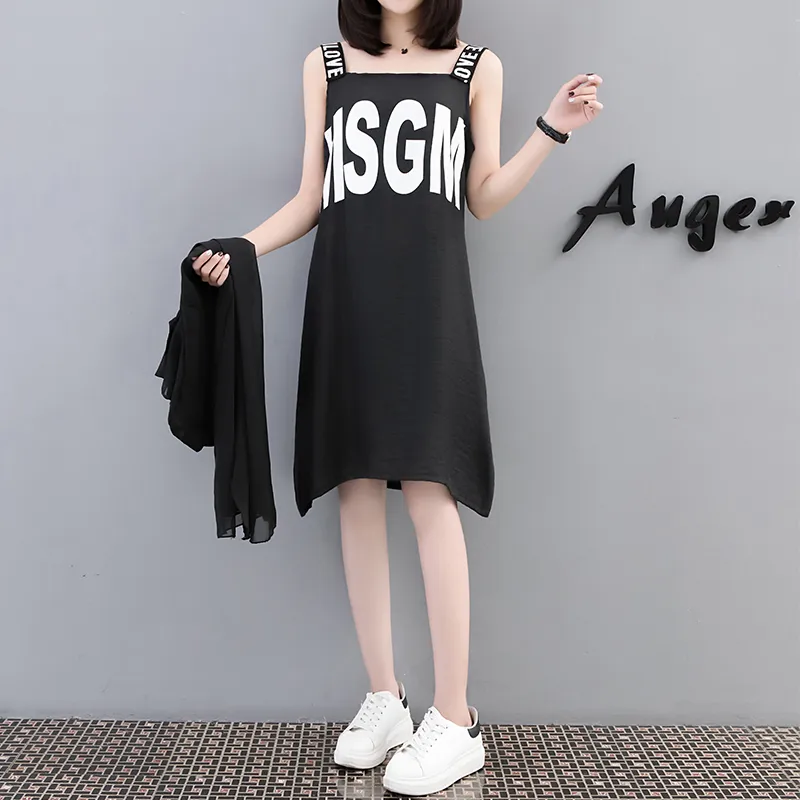 2018 Summer Korean Fashion Maternity Dress Chiffon Cover Letter Printed Black Clothes For Pregnant Women Pregnancy Clothing From Mingway245 18.6 DHgate.Com