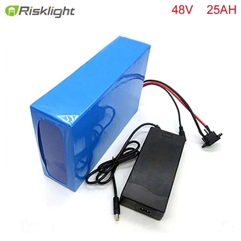 Geen belastingen DIY 48V 25AH BAFANG E fietsaccu 48V 1000W lithium ion batterij voor elektrisch skateboard met oplader en BMS