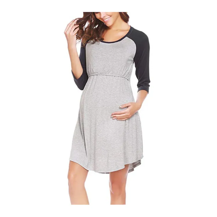 Happy Mama HOSPITAL MATERNITY NURSING SET Nachtwu00e4sche Set Navy