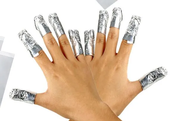 Ny ankomst / aluminiumfolie nagelkonst suga av akryl gel polska nagel borttagning wraps remover makeup verktyg nagel carel