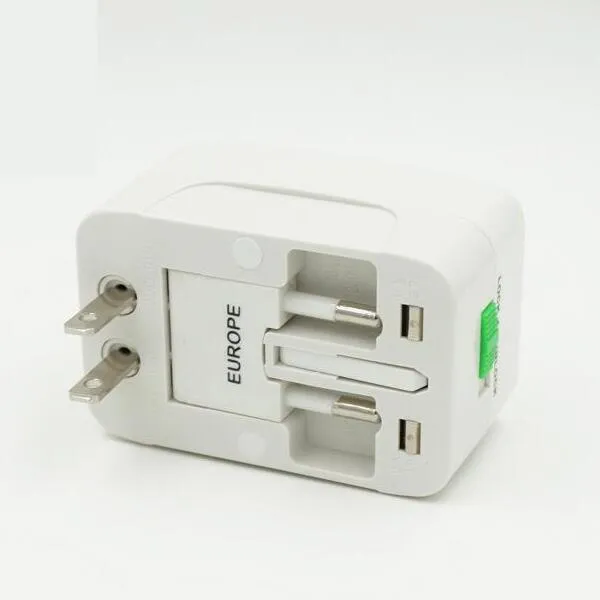 Tudo em um Universal Internacional de Viagem Adaptador de Tomada de Energia AC Adaptador de Parede Transformador com AU EUA REINO UNIDO DA UE Tomada Multifunções Portátil