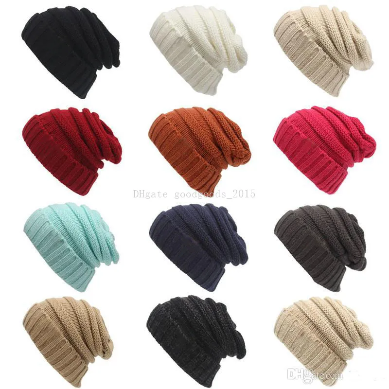 Bonnets unisexes élégants tricotés, casquette décontractée, automne-hiver, pour femmes et hommes, cadeau de noël multicolore