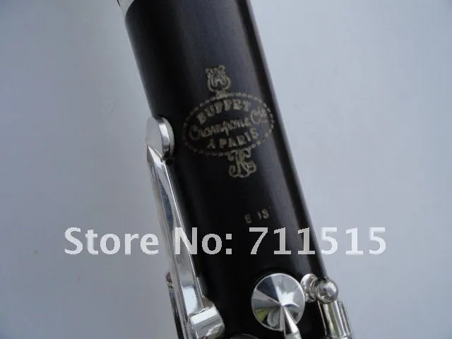 CRAMPON CIE CLARINET 1986 E13 Sandalwood Ebony Tube B Flat Clarinet Music Instruments med 16 stängda hål + 10 vass + fall