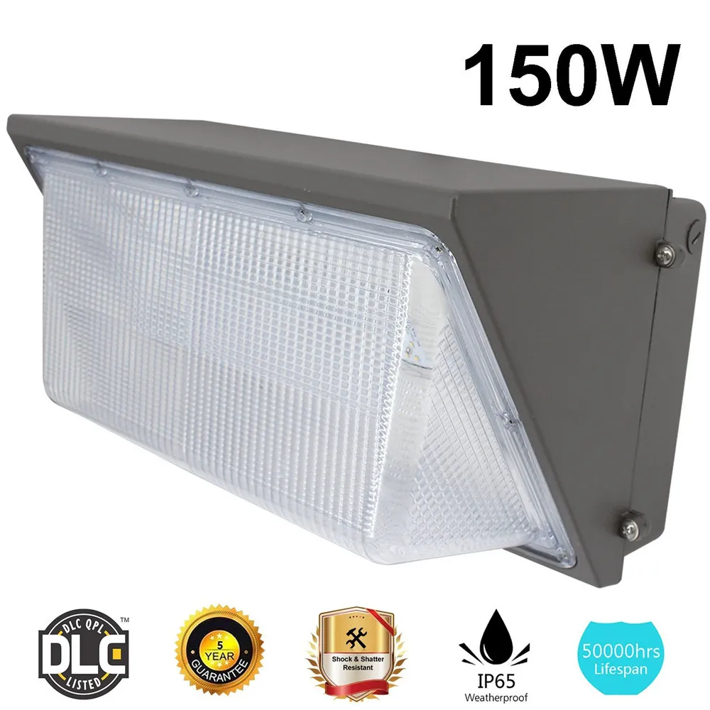 Lagerbestand in den USA + LED-Wandleuchte 12 W, 20 W, 30 W, 35 W, 50 W, 80 W, 100 W, 120 W, 150 W, Wandmontage-LED-Gartenlampe für den Außenbereich, AC90–277 V