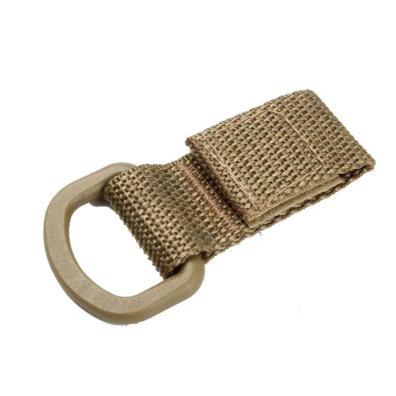 Outdoor Tactical Molle Webbing Buckle Clambing Belt Dring Carabiner Buckle Military Nylon Hanging Chain Ryggsäck Key Hook9706741