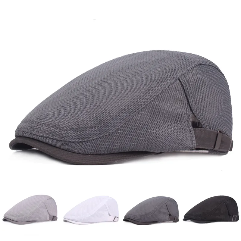 Unisex Solid Color Polyester Net Cap For Casual Wear, Hunting, And Golf ...