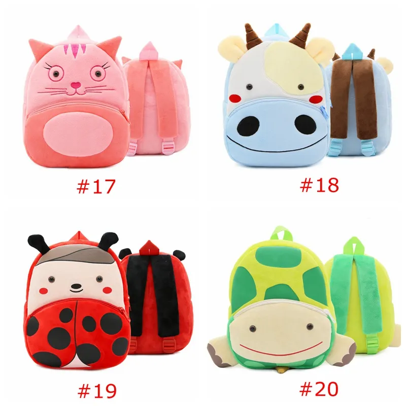 Enfant en bas âge renard licorne dessin animé sac à dos dessin animé sac d'école en peluche Bookbag Zoo sac d'école petites filles garçons sacs à dos animaux 24 ans f8979018