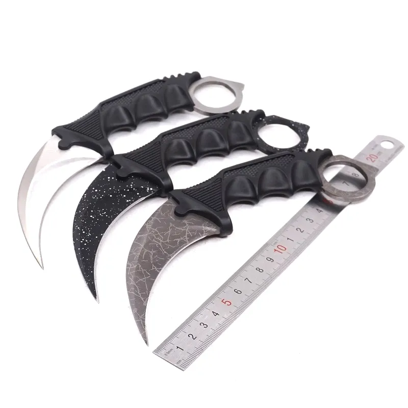 Counter Strike Csgo Karambit Knife CS GO Stainless Steel Pocket Survival  Knife Camping EDC Tools Fixed Blade Claw Knives From Whitney330, $8.63