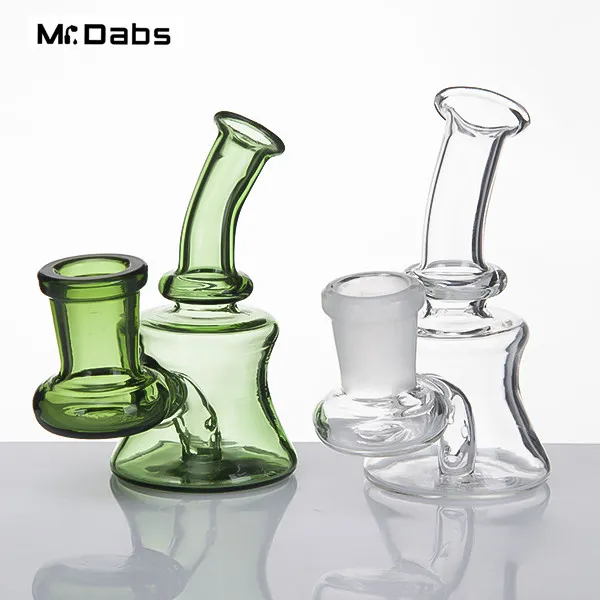 Groothandel Glass beker Bong Rookaccessoires Waterpijpen met 14 mm vrouwelijke gewricht Pyrex Water Bongs Dab Oil Rig Bubbler Filters rookpijp