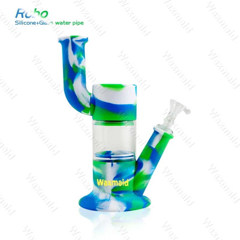 Bong Silicone Bong New Arrival 9 Inches Glass Bong Dab Rig With Adapter