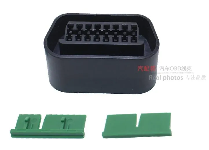 16 pines 16 pin Auto OBD 2 conducción ordenador conector adaptador Cable Coverter interfaz de vehículo DIY Cable de alimentación hembra Chevrolet Ford Buick