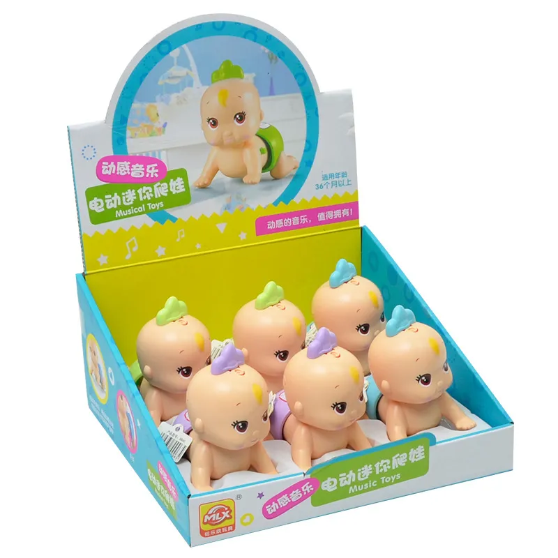 Ücretsiz kargo 2018 patlama modelleri bebek elektrikli tarama Mini Bebek bebek oyuncakları beyin oyunu çocuk Çin müzik oyuncaklar
