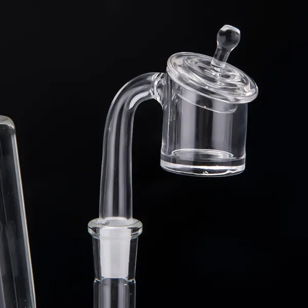 Kuvars Yuvarlak Carb Kap 20mm Kase Evrensel Düz Kase Için 100% Kuvars Nail Big Bowl Domeless Banger Nails Dab Rig Club 543