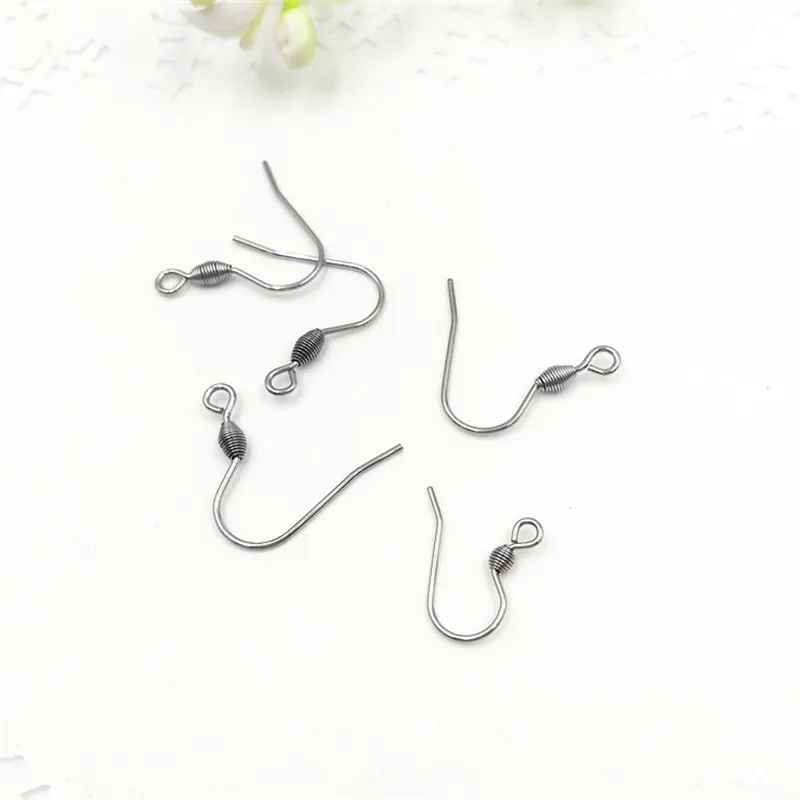 Surgical Stainless steel covered Silver plated Earring Hooks Nickel Free earrings clasps for DIY Findings Wholesale