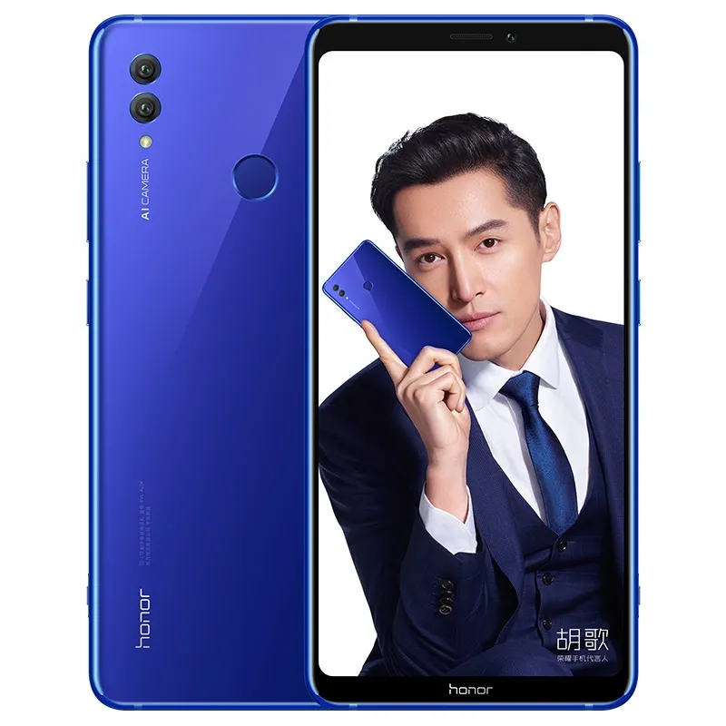 Oryginalny Huawei Honor Uwaga 10 4G LTE Telefon komórkowy 8 GB RAM 128GB RAM KIRIN 970 OCTA Core Android 6.95 "Amoled Pełny ekran 24.0mp Fingerprint ID 5000mAh Smart Telefon komórkowy