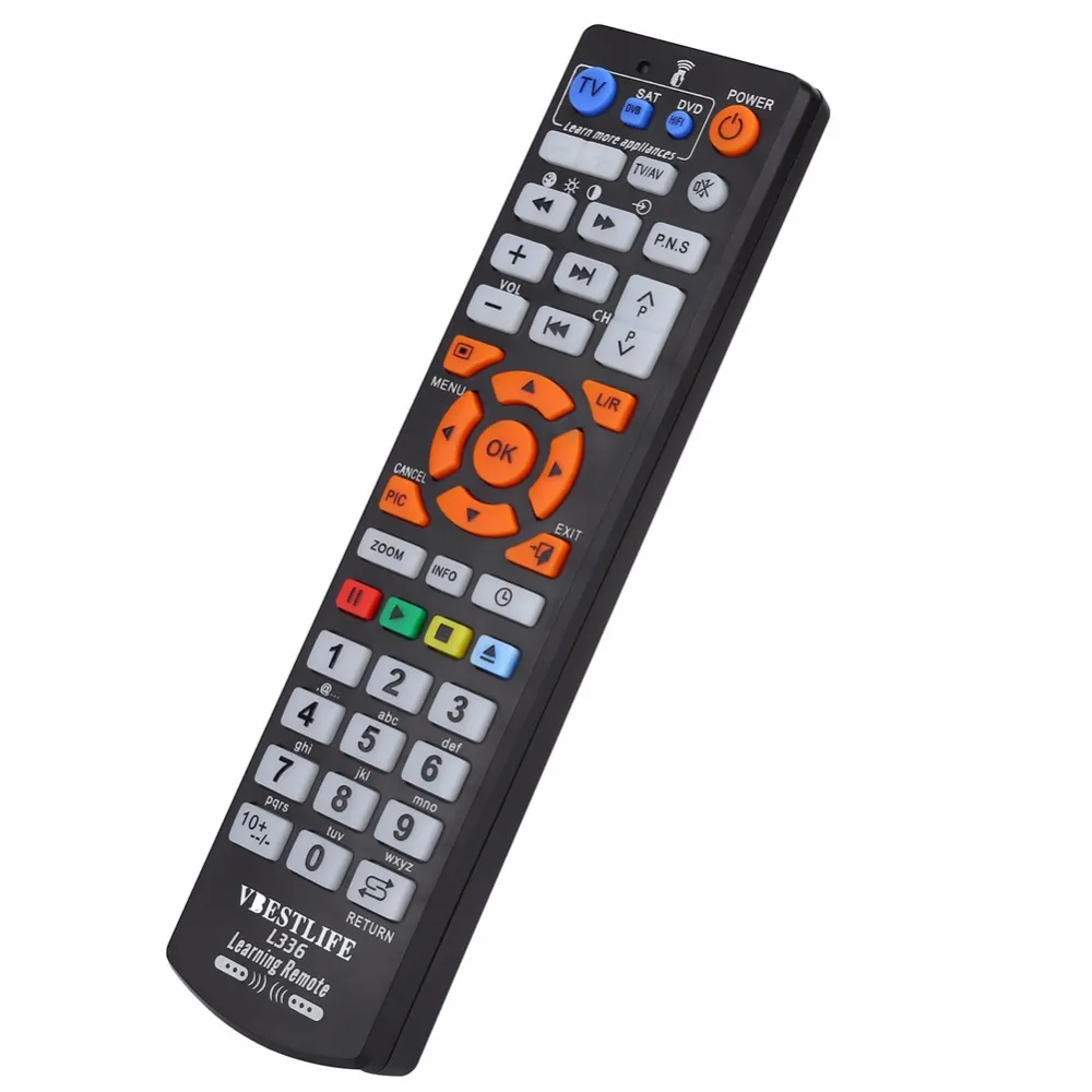 VLIFE IR Inteligente Inglês Controlador de Controle Remoto Com Função de Aprendizagem Universal Para 3D LED LCD TV CBL DVD SAT1134611