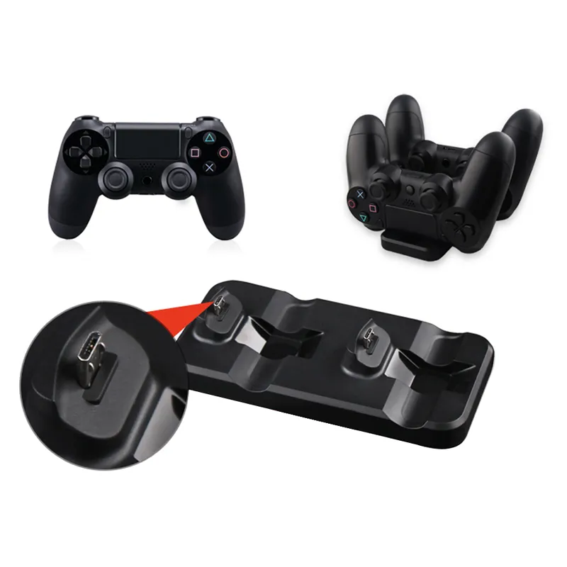 2 Зарядка дока для PlayStation 4 PS4 Беспроводной контроллер Высококачественный NI5L NI5L