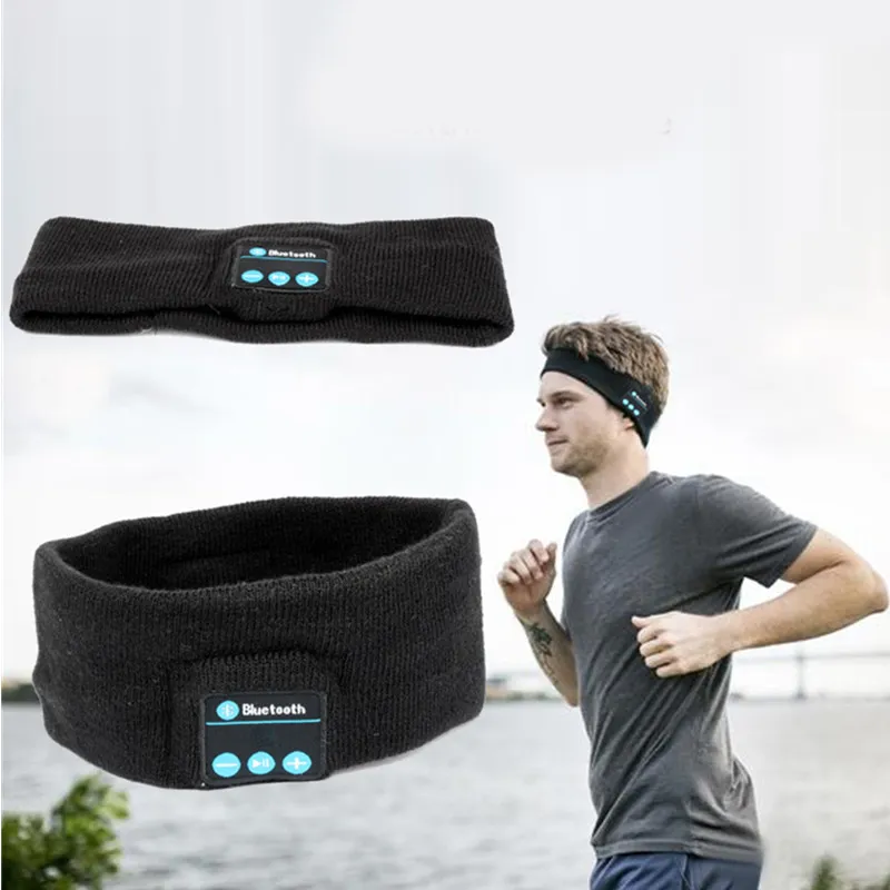 Bluetooth Musique Bandeau Stéréo Sans Fil Casque Hommes Femmes Sports Running Fitness Yoga Stretch Head Wrap Caps Cadeaux Parfaits