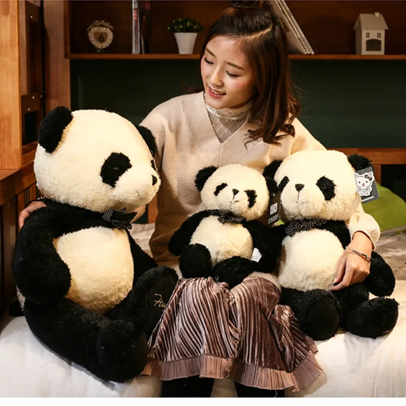 Dorimytrader Cuddly Soft Animal Panda Plush Doll Big Stuffed Animals Toy Pillow Gift för Baby 60cm 80cm DY61973