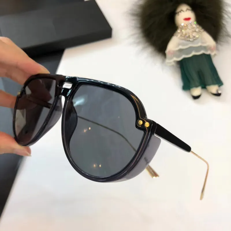 90 DUO Novo designer de alta qualidade mulheres óculos de sol homens vidro de sol com steampunk óculos de sol quadro piloto lunette de soleil 20189883583