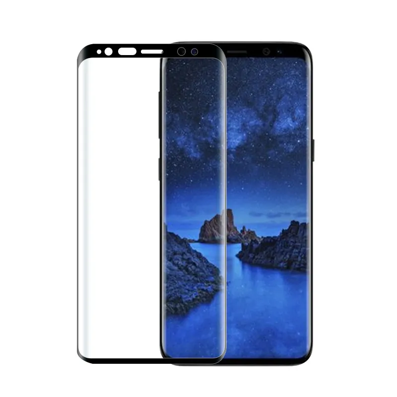 Per Samsung Galaxy S9 Plus Vetro temperato Per Samsung Galaxy S9 Pellicola proteggi schermo 3D Full Cover Per Samsung Galaxy S9 Plus Glass