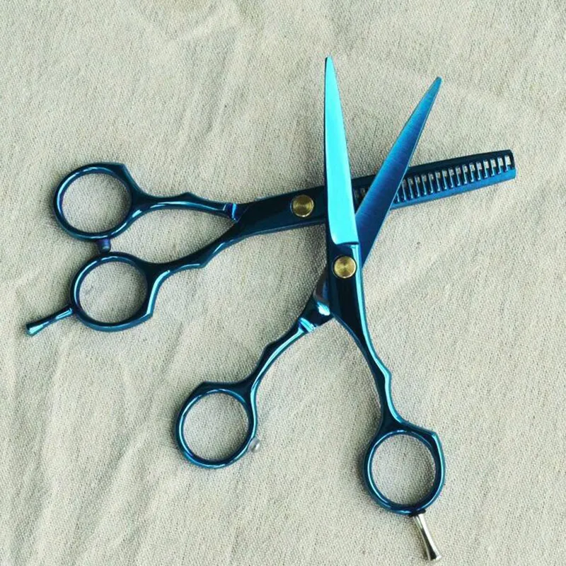 Hair scissors for home use Berbar hair scissors 5.5 inch hair cutting scissor and thinning scissor set 