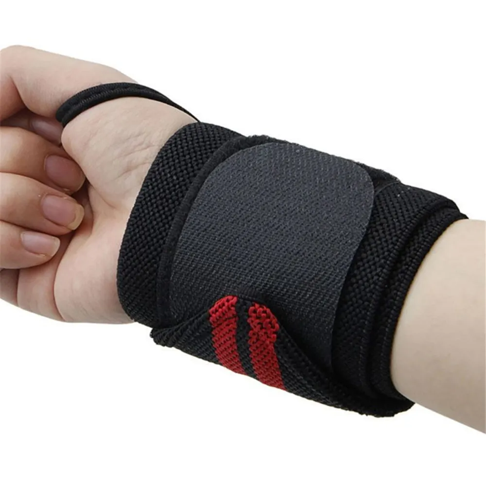 1PCS Adjustable Wristband Elastic Wraps Bandages for Weightlifting Powerlifting Unisex Durable Elastic Band Sports Protective Gear