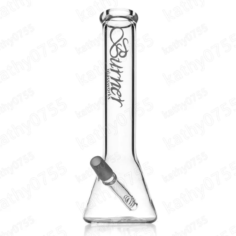 Glas Olierouts 14 MM Mannelijke gewricht 8,1 inch Glas Bong Groothandel Prijs Heldere Glazen Waterpijp met Percolator voor Roken Gratis verzending