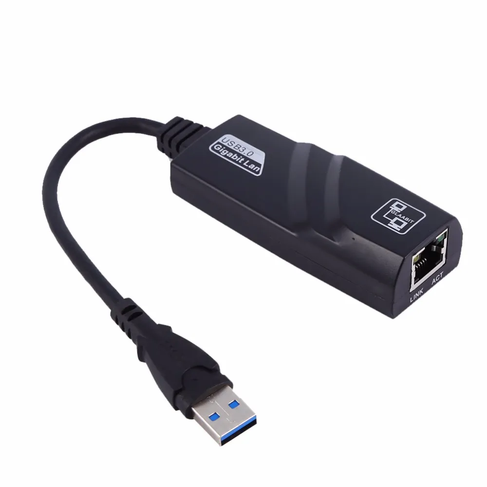 Freeshipping Super Speed ​​USB 3.0 إلى RJ45 محول Gigabit Ethernet Network Adapter LAN LAN ل MacBook