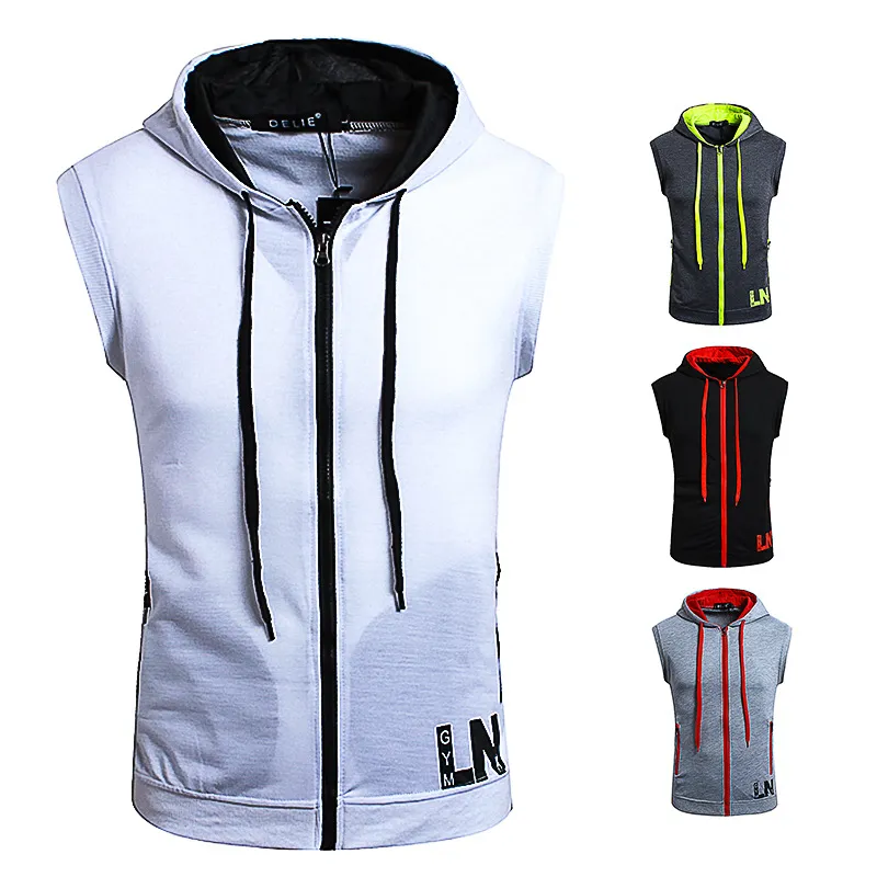 Hoodie leo with vest attached