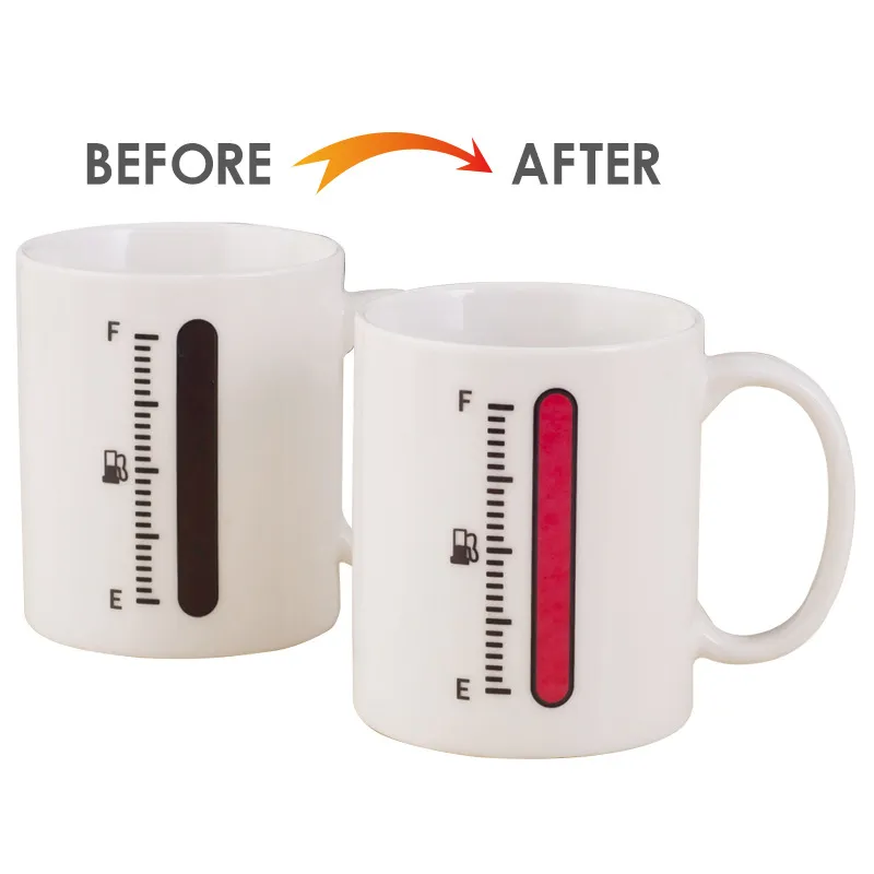 301-400 ml caneca de café da constelação sinal de estrela caneca mágica mudança de cor chá de café xícara de água de calor fresco mudando de cor cerâmica copos WX9-528