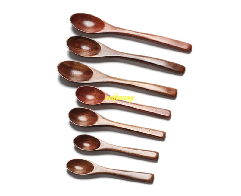 / 10cm 11cm 15cm 16cm Longth Cuillères en bois Honey Sugar Spice Ice Cream Wood Spoon Enfants Enfants Vaisselle